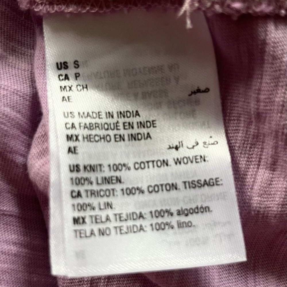 Linen Lavender Button Down Shirt - Picture 7 of 9
